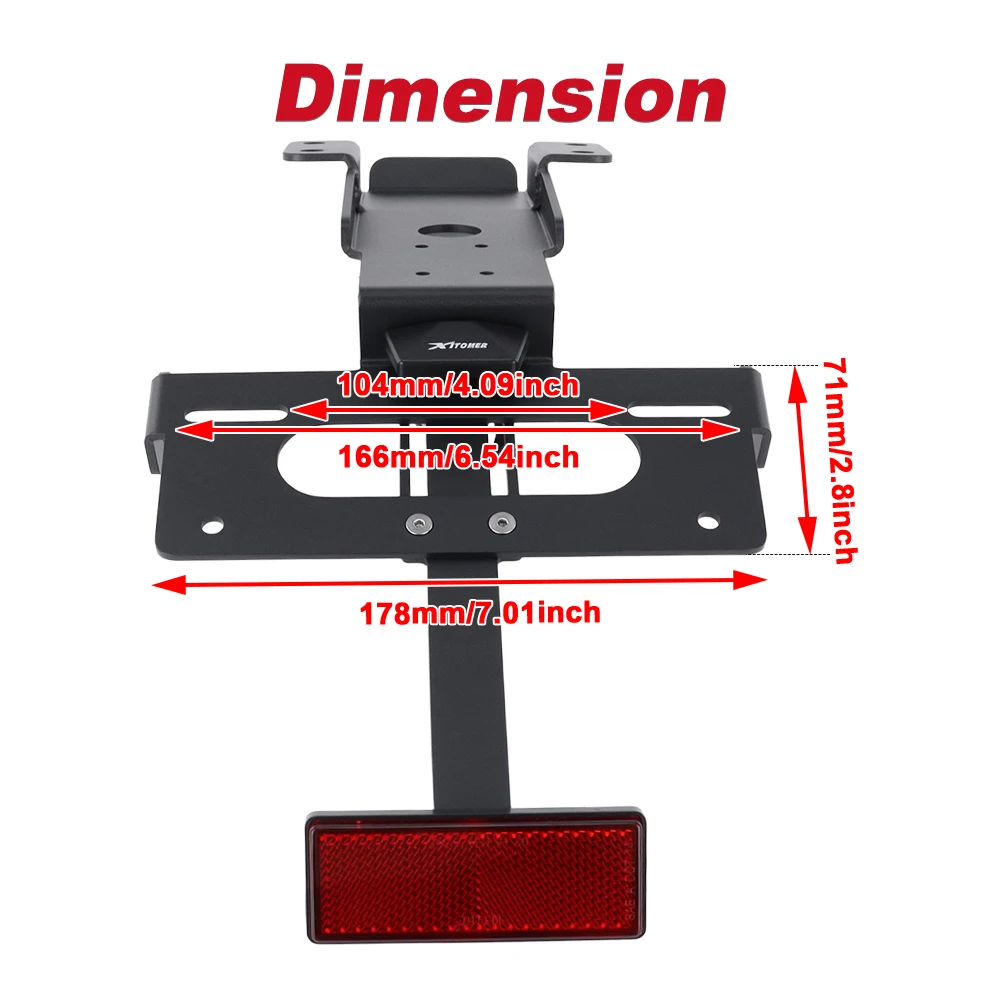 트라이엄프 로켓 3 R / GT 2020 2021 2022 2023 2024 2025 오토바이 리어 테일 타이디 번호판 홀더 브래킷 알루미늄