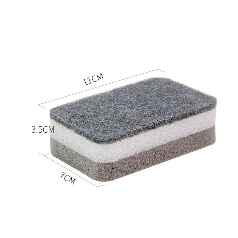 5-Piece Double-Sided Cleaning Sponge and Dishwashing Cloth Set