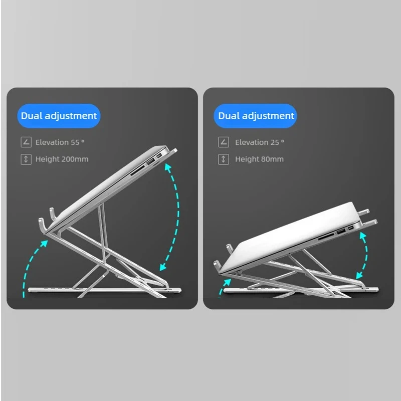 2026 맥북 노트북 스탠드 접이식 조절 가능 알루미늄 컴퓨터 PC 태블릿 스탠드 노트북 테이블 홀더 방열 기능