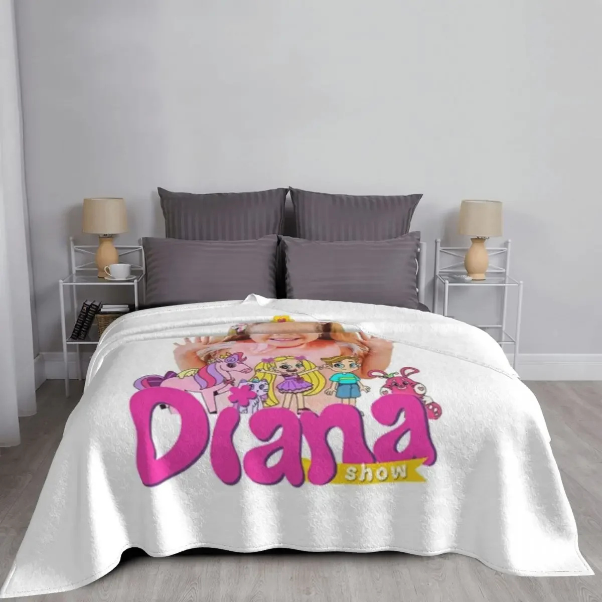 Copy of Cute The Kids Diana Show , Love Diana Throw Blanket wednesday throw blanket for sofa Extra Large Throw Blanket 4