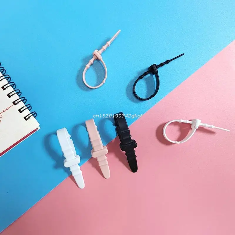 Silicone Cable Ties 20 Pcs Cord Organizer Management Wrap Straps for Bundling Desk Cable Cords & Wires Easy to Use cable organizer,cable ties,cable tie