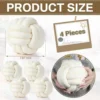 Throw Plush Floor Pillow Lumbar Aesthetic Cushion for Home Room Sofa Car Office Decor Knot Ball Pillow Round Decorative Pillow 3