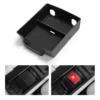 for NIO EL6 ES6 2023 2024 Center Console Armrest Storage Box Car Central Tray Organizer Accessories Tidying Black ABS+PVC 1