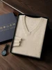 Men Cashmere Sweater High Quality Cable Knitting Smart Casual Pullover 100% Cashmere Knitwear Luxury Preppy Style Male Clothing 3