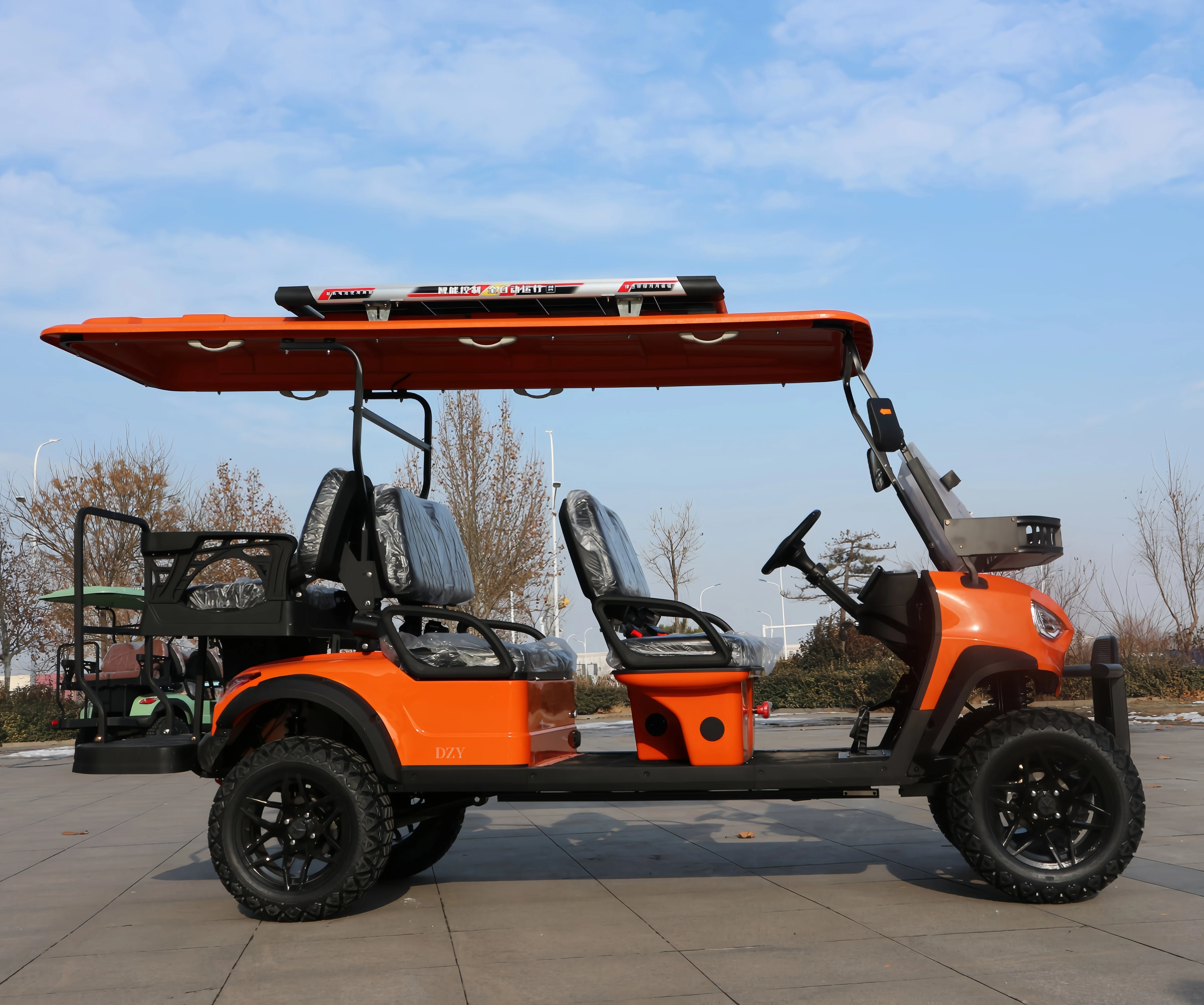 New Energy 4 Wheels 4-6 Seats China Electric Scooter Golf Cart with Seat Belt Cheap price, good quality