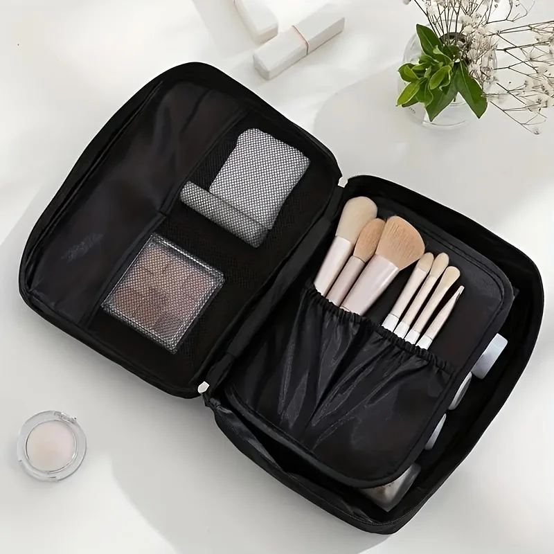 Travel Cosmetic Bag With Multi-Compartments, Makeup Organizer Pouch, Toiletry Storage Bag For Personal Care Items & Accessories 3
