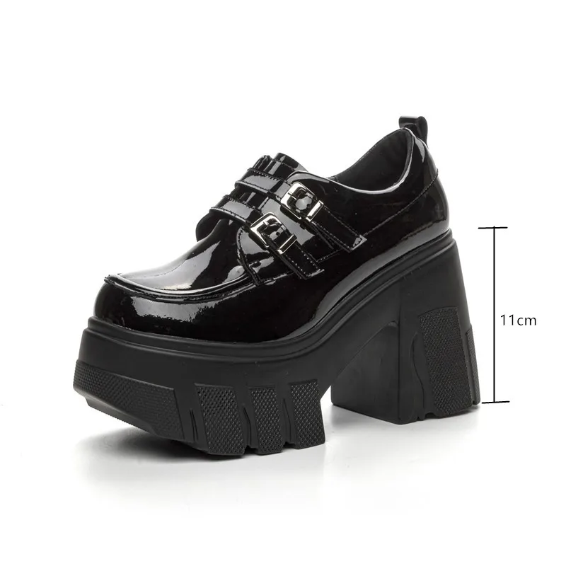 【大放出セール】 2025 Heels High Women's AIYUQI New Leather Patent Spring 靴