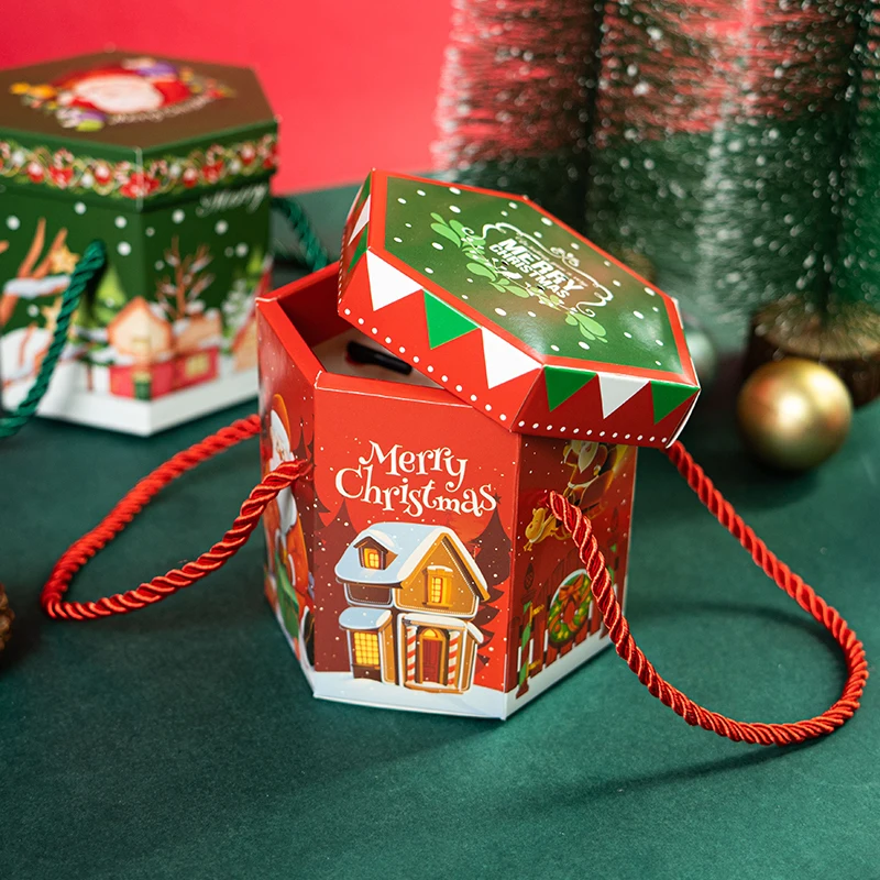 LBSISI Life 20pcs Christmas Cookie Gift Boxes For Candy Chocolate