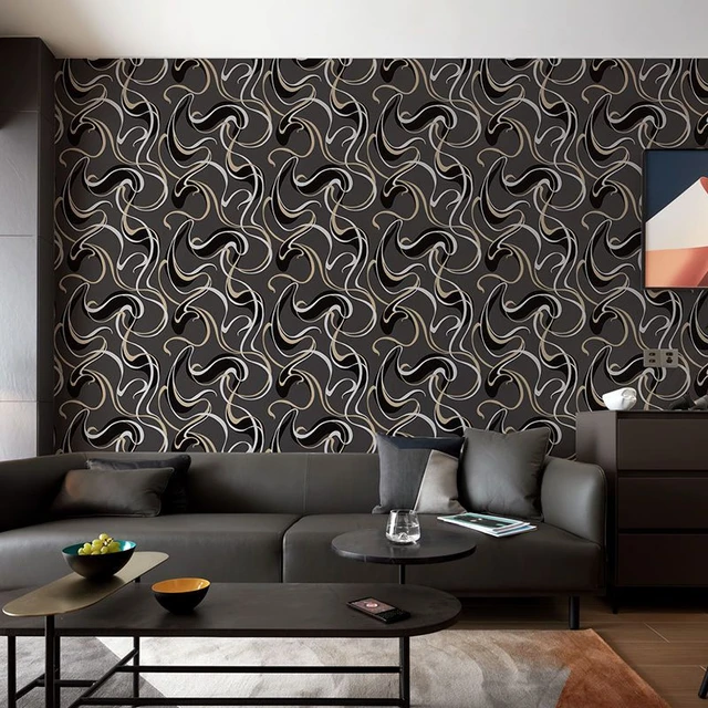 Modern Interior Decoration Wallpaper for Walls Living Room Bedroom  Waterproof PVC Geometry Strip Lines papel tapiz