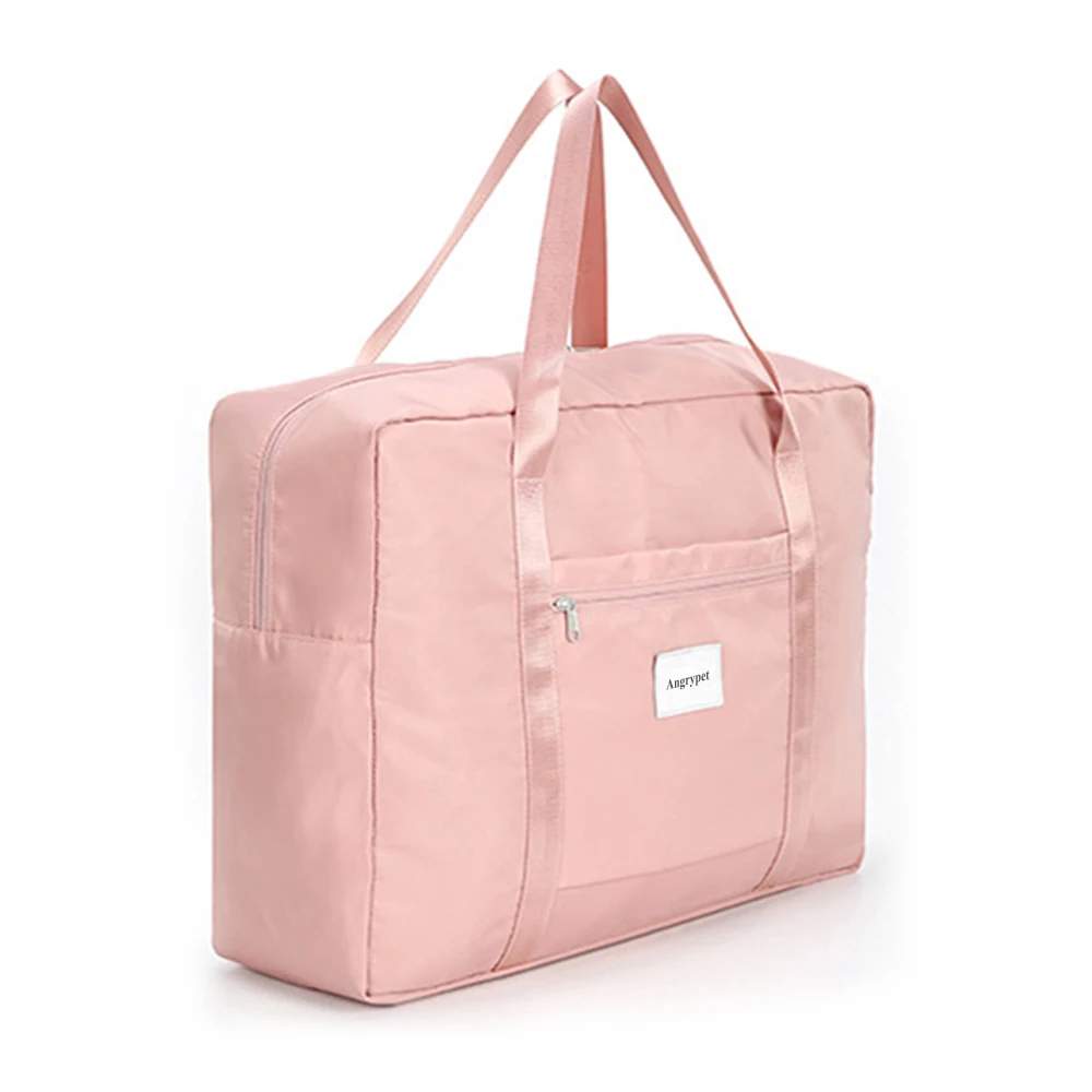 

Angrypet Weekend bag, Pink, Travel Duffel Bag,Sports Tote Gym Bag,Shoulder Weekender Overnight Bag for Women