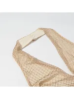 HH Women Summer Fashion Dresses Solid Swinging Collar Sleeveless Rhinestone Decoration Backless Zipper Female Sexy Mini Dress - Image 4