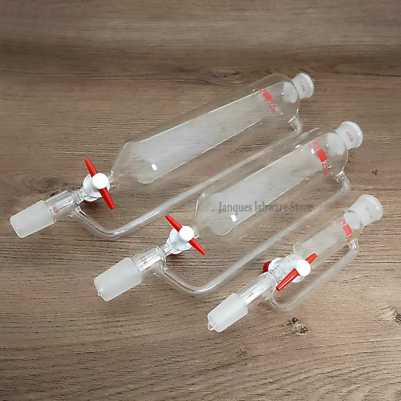 Lab Separatory Funnel 1pc 10ml to 1000ml Lab Constant Pressure Separating Funnel with PTFE piston Joint size: 19*19#, 24*24#, Dropping funnel