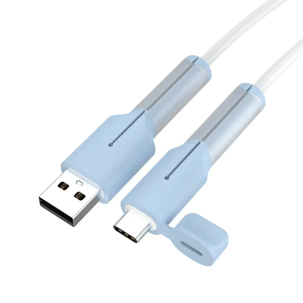 Silicone Cable Protector Charger Cable Protective Cap Type C Charger Dustproof Cover Data Line Cord Silicone Cover Accessories