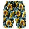 Sunflower Lemon Flamingo Beach Shorts For Men 3D Printed Hawaiian Swim Trunks Summer Vacation Board Shorts Kids Short Pants 6