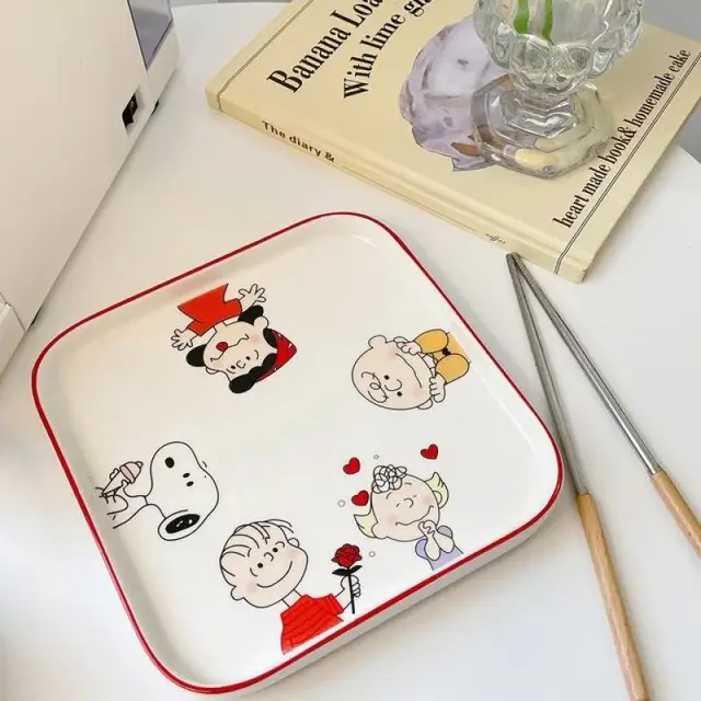 Snoopy Cartoon Ceramic Tableware Set