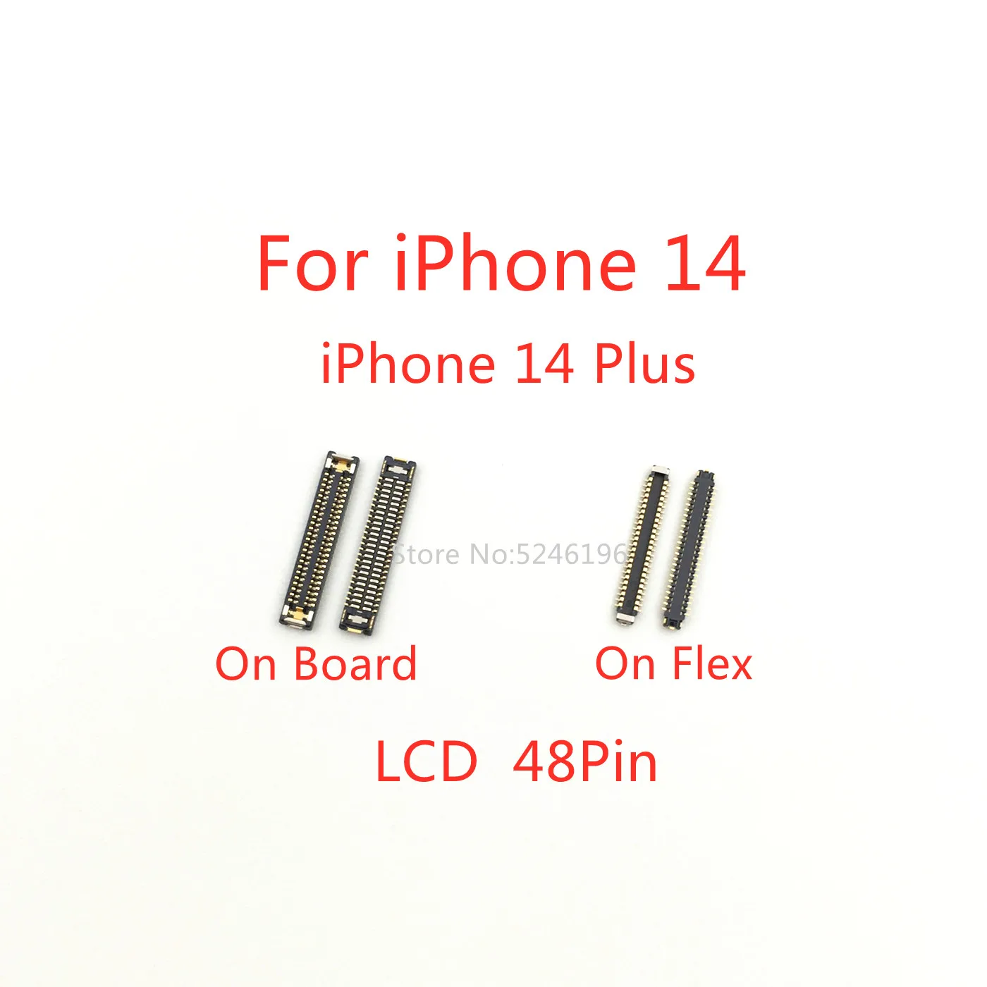 5-10Pcs Schermo Lcd Connettore Fpc 48Pin Per Iphone 14 Iphone 14 Plus 14 Plus Parte Originale Spina A Bordo