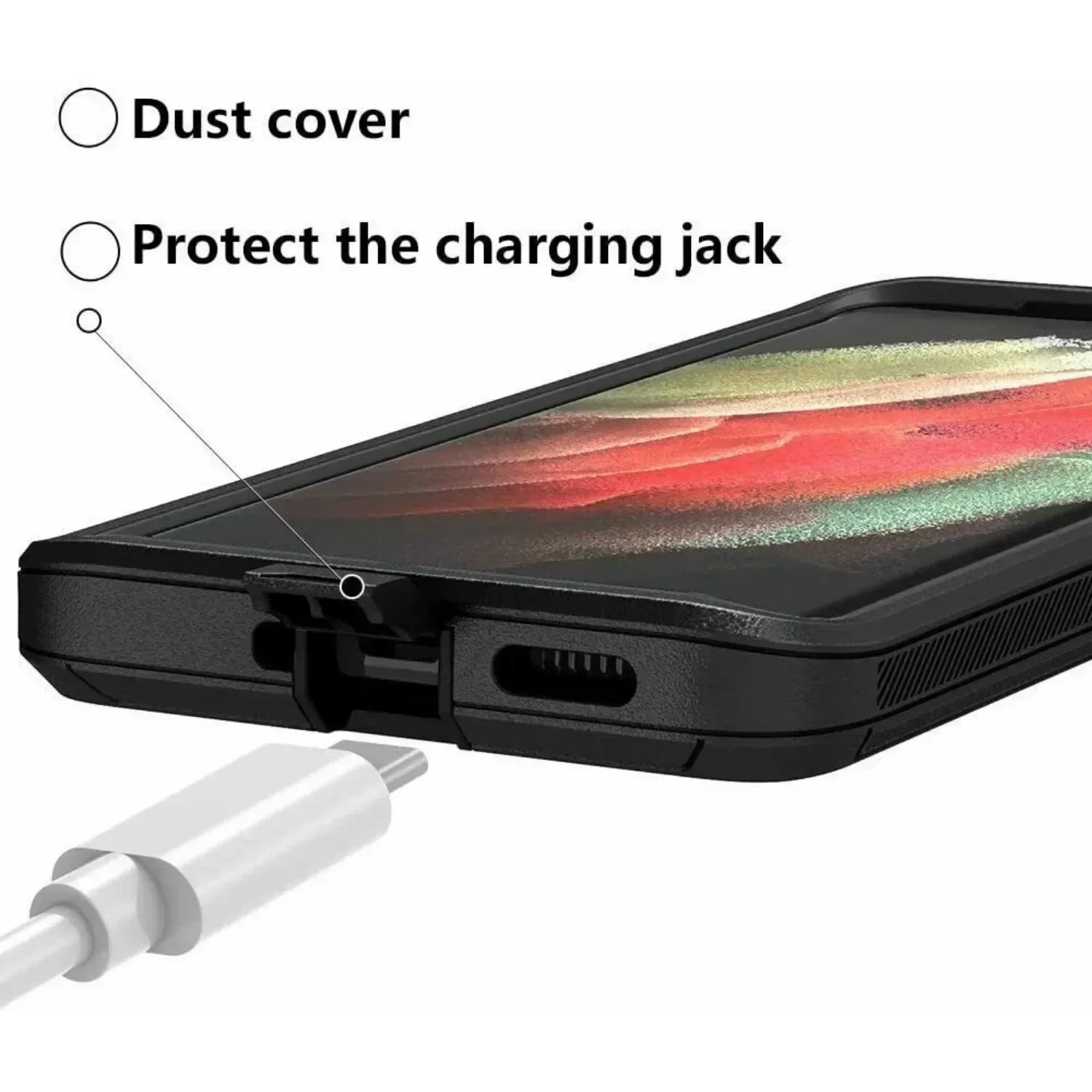 Custodia Armor Otter X Box per Samsung Galaxy A55 S23 S22 S21 S20 S24 Ultra S10 S8 S9 Note 20 10 Custodia antiurto resistente_voghion.com