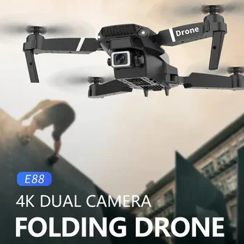 Professional 4K Wide Angle Drone E88 with HD Camera WiFi FPV Height Hold Foldable RC Quadrotor for Kids Toys 1