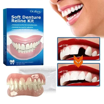 Silicone Denture Kit – Natural Smile, Comfort & Easy Use | Dental Care Solution for Adults