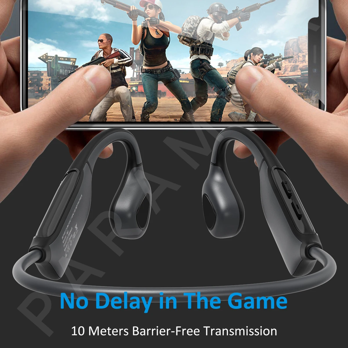 P8 Knochenschallkopfhörer, kabellos, Bluetooth 5.3, wasserdicht, Sport-Headset mit Mikrofon für Gaming, Training und Laufen_voghion.com