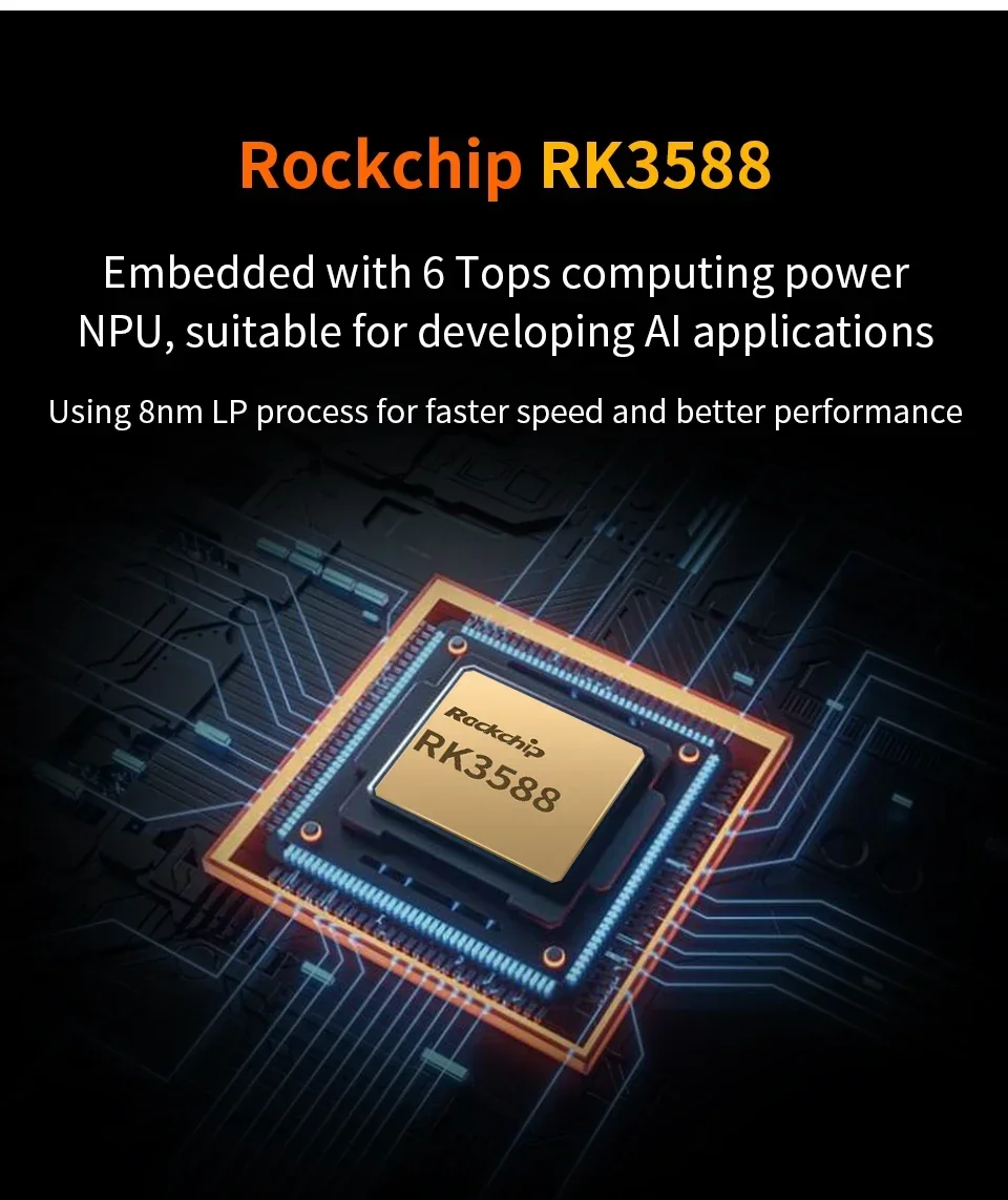 ̴ PC   M.2  PCIE   5 ÷ SBC ̱  ǻ, 16GB RAM, DDR4 Ĩ RK3588