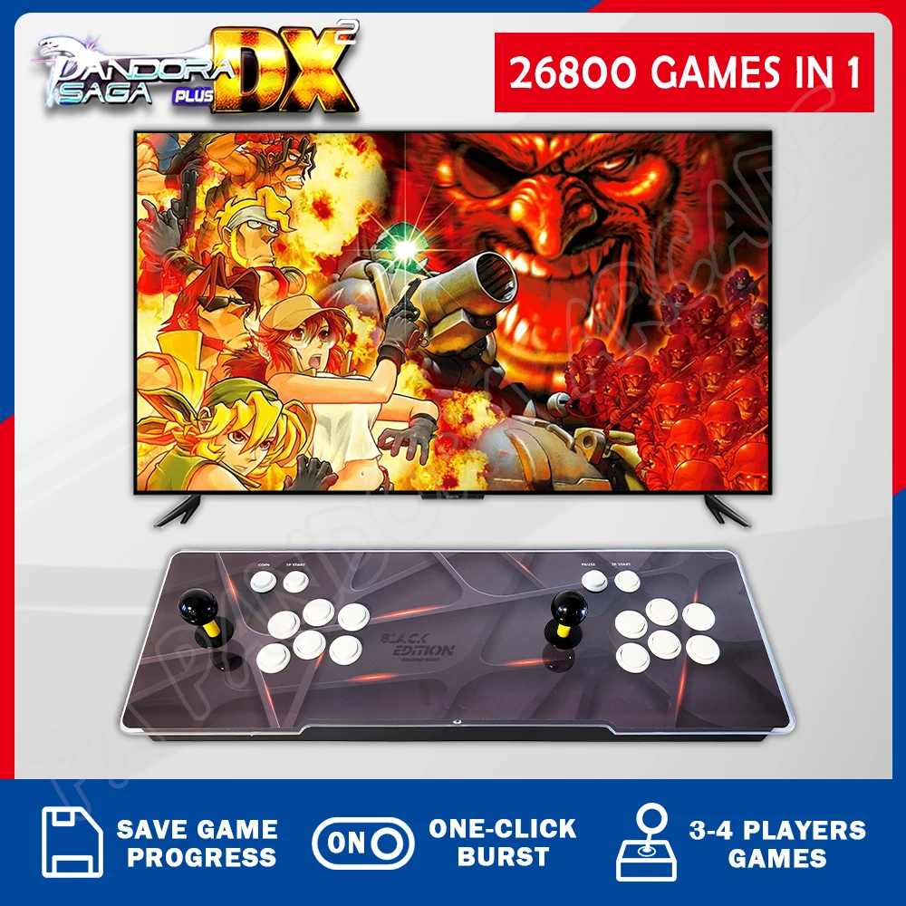 26800 In 1 Pandora Saga Dx2 Retro Cabinet Arcade Console 2 Joystick 720P Hd Output Tv Giochi Adatti Per L'Intrattenimento Familiare
