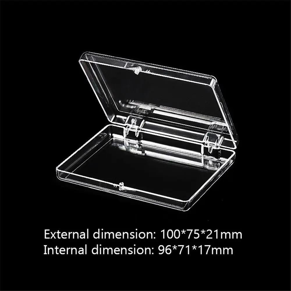 Acrylic Transparent Box Lid Jewelry Candy Storage Box Badge Commemorative Coin Storage Box Personal Postcard Box Home Accessory 3