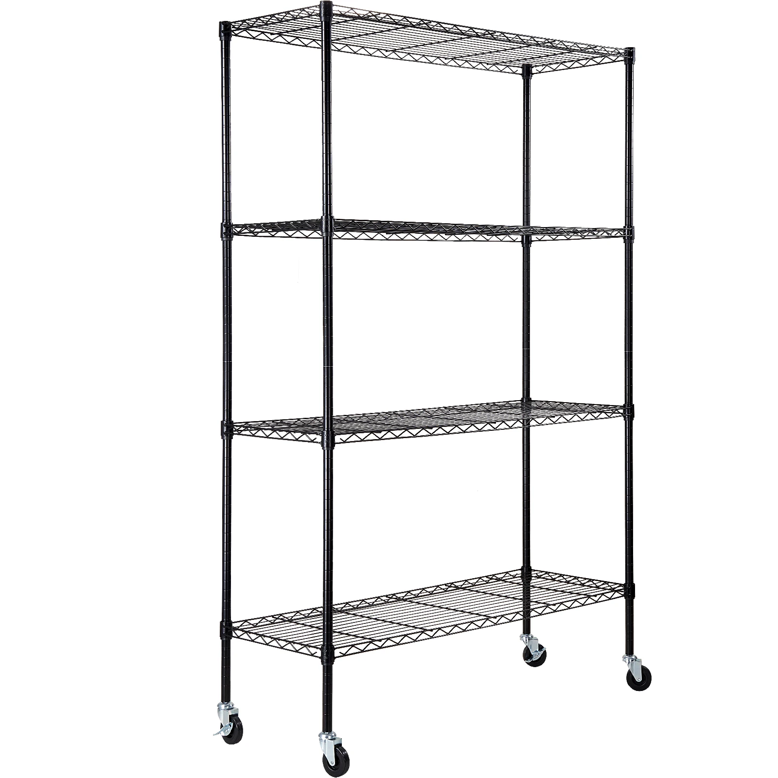 SucceBuy 4 Layers Storage Shelf Ladder Shelving Stair High Shelf Unit Bookshelf  For Kitchen Warehouse Commercial Space Racks