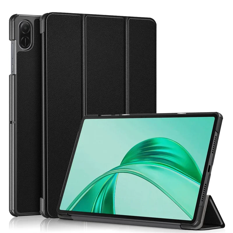 Elegant Trifold Magnetic Leather Tablet Case - Stand Hard Cover