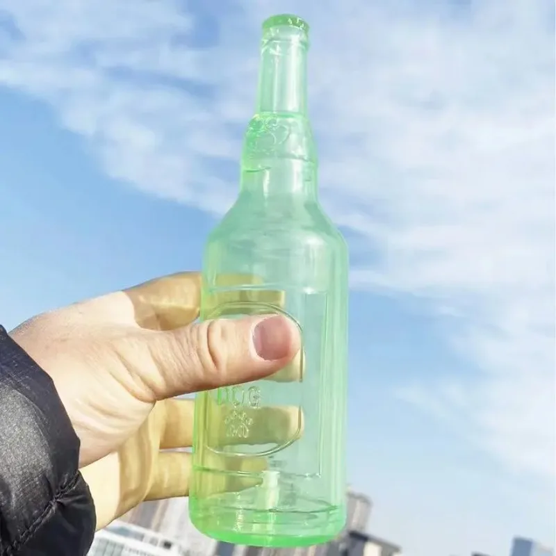 Dog toy bottle TPR tennis bottle pet cat puzzle resistant bite resistant sound making rubber floating relieve boredom
