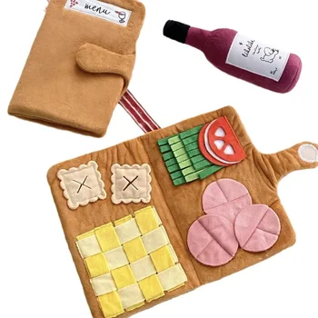 Menu Shape Cute Hidden Food Smell Mat Training Puzzle Dog Slow Detoxing Physical Consumption Interactive Pet Toy 6