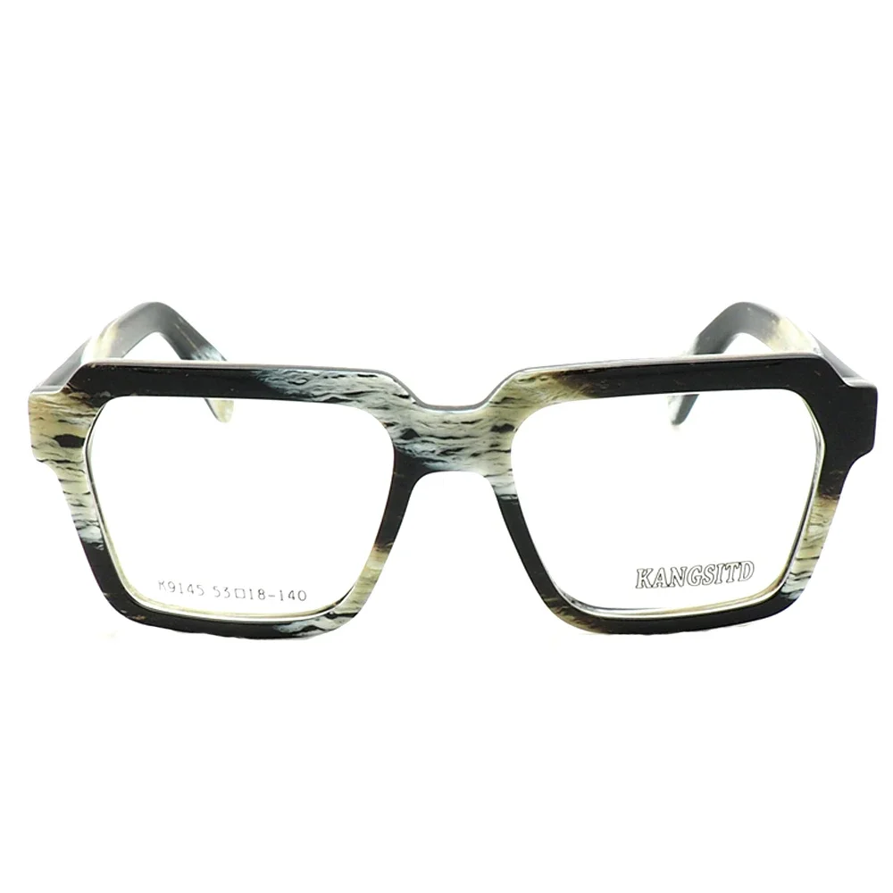 

Men Vintage Square Eyeglass Frames Women Oversized Optical Glasses Frames Full Rim Retro Eyewear Prescription Spectacles Black