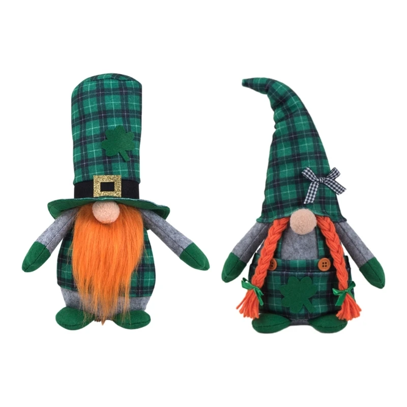 

2024 Patricks Day Faceless Tomtes Gnome Plush Toy Home Holiday Decoration