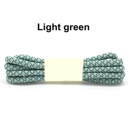 Vibrant Reflective Round Shoelaces - Multi-Length Options - 160cm (Light green)
