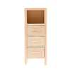1:12 Dollhouse Miniature Storage Cabinet Chest Of Drawers Locker Vertical Model Furniture Home Decor Toy Doll House Accessories 5