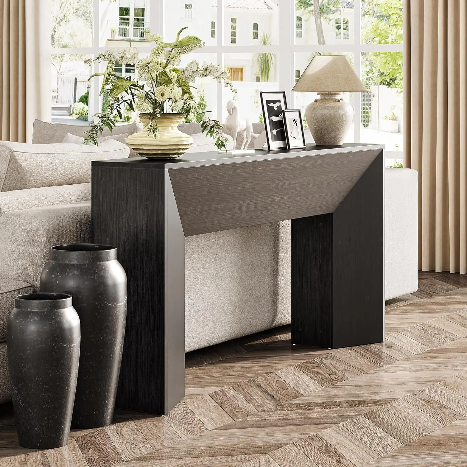 Extra Long Black Console Table 2