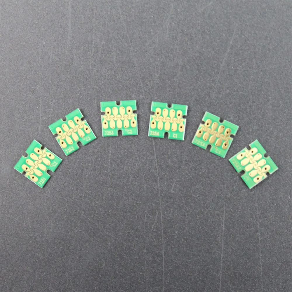 

6 шт./комплект, встроенный чип для картриджа Epson F2100