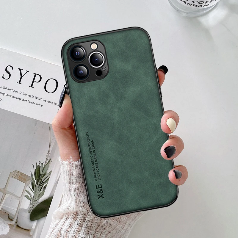 Luxury Leather Matte Soft Case For Iphone 13 12 Mini 11 Pro Max Xs X Xr