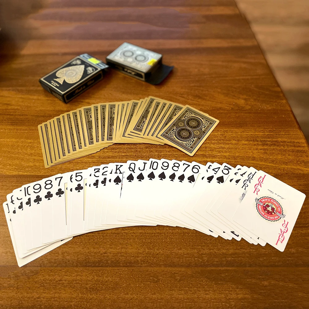 Playing Cards 24K Gold Silver PVC Full Plastic Playing Cards Thick Waterproof Durable Poker Cards Game Deck Poker Set Magic