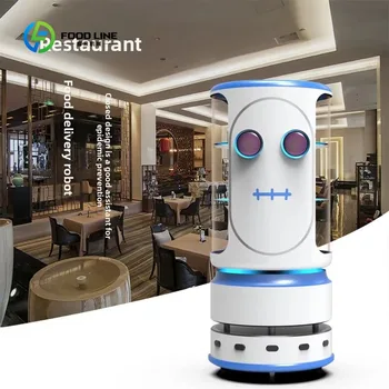 Robot di Servizio AI Personalizzato per Ristoranti con Dialogo Intelligente per Consegna di Cibo/Piatti e Trasferimento Oggetti, Cameriere Completamente Automatico