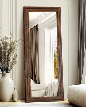 65x22 Wood Frame Full Mirror 1