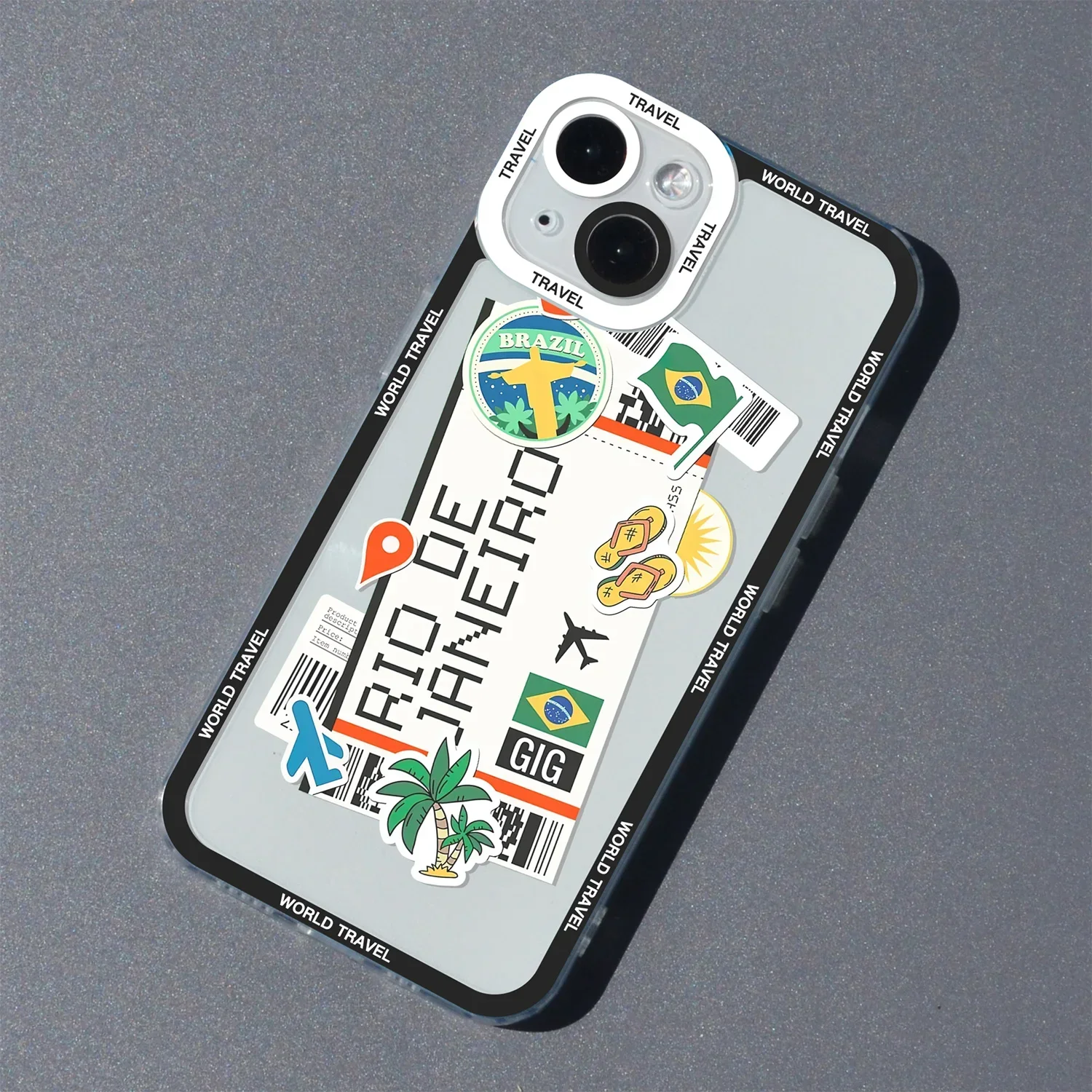 thumbnail image 1 of Funda de teléfono de silicona para iPhone, cubierta suave de viaje de Ciudad Mundial, Tokio, Londres, Nueva York, 16, 15, 14, 13, 12, 11 Pro Max Mini Plus, 1 of 5