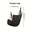 Single Fabric Hammock Chair – Outdoor Swing, Non-Slip Base & Storage Bag. Ideal For Dorms & Relaxation 2