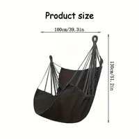 Single Fabric Hammock Chair – Outdoor Swing, Non-Slip Base & Storage Bag. Ideal For Dorms & Relaxation 2