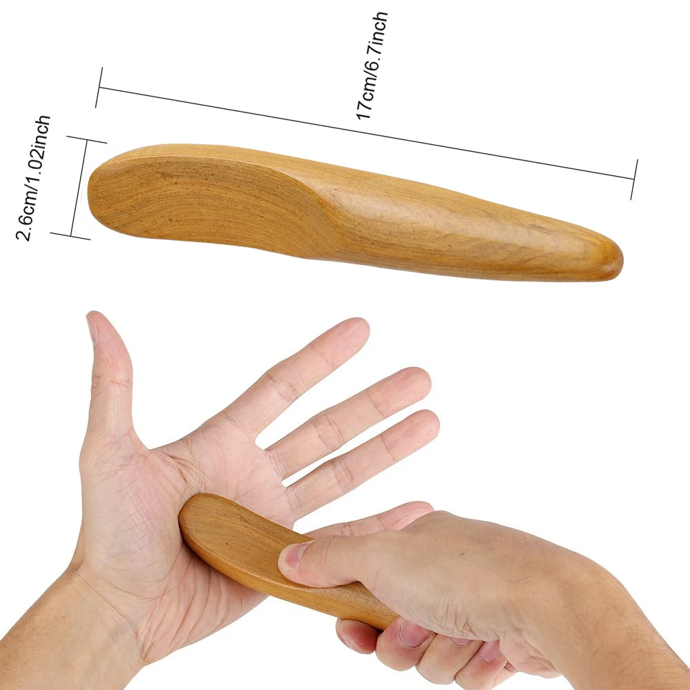 Wooden Trigger Point Massage Gua Sha Tool