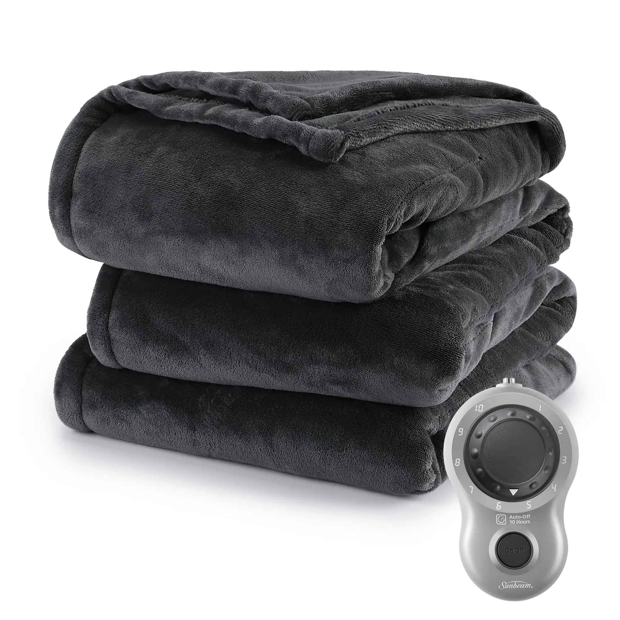 Velvet Plush Electric Heated Blanket Full 84 X 72, 10 Heat Settings, Fast  Heating, Heating Blankets W/Controller Auto-Shut Off