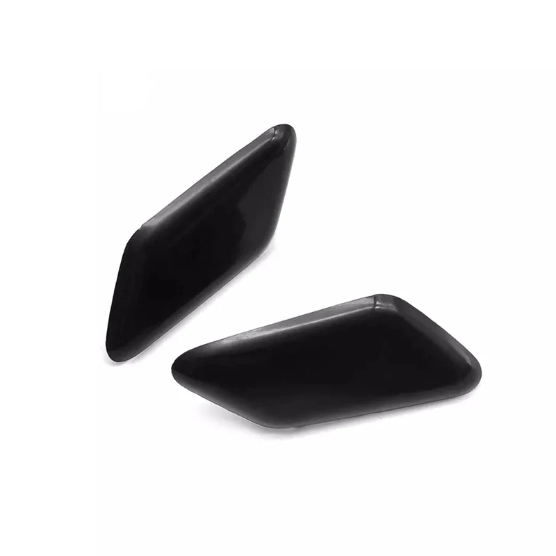 Car Front Headlight Washer Nozzle Cover Cap 1 Pair Fit For Volvo C30 2010-2013 Water Spray Cover