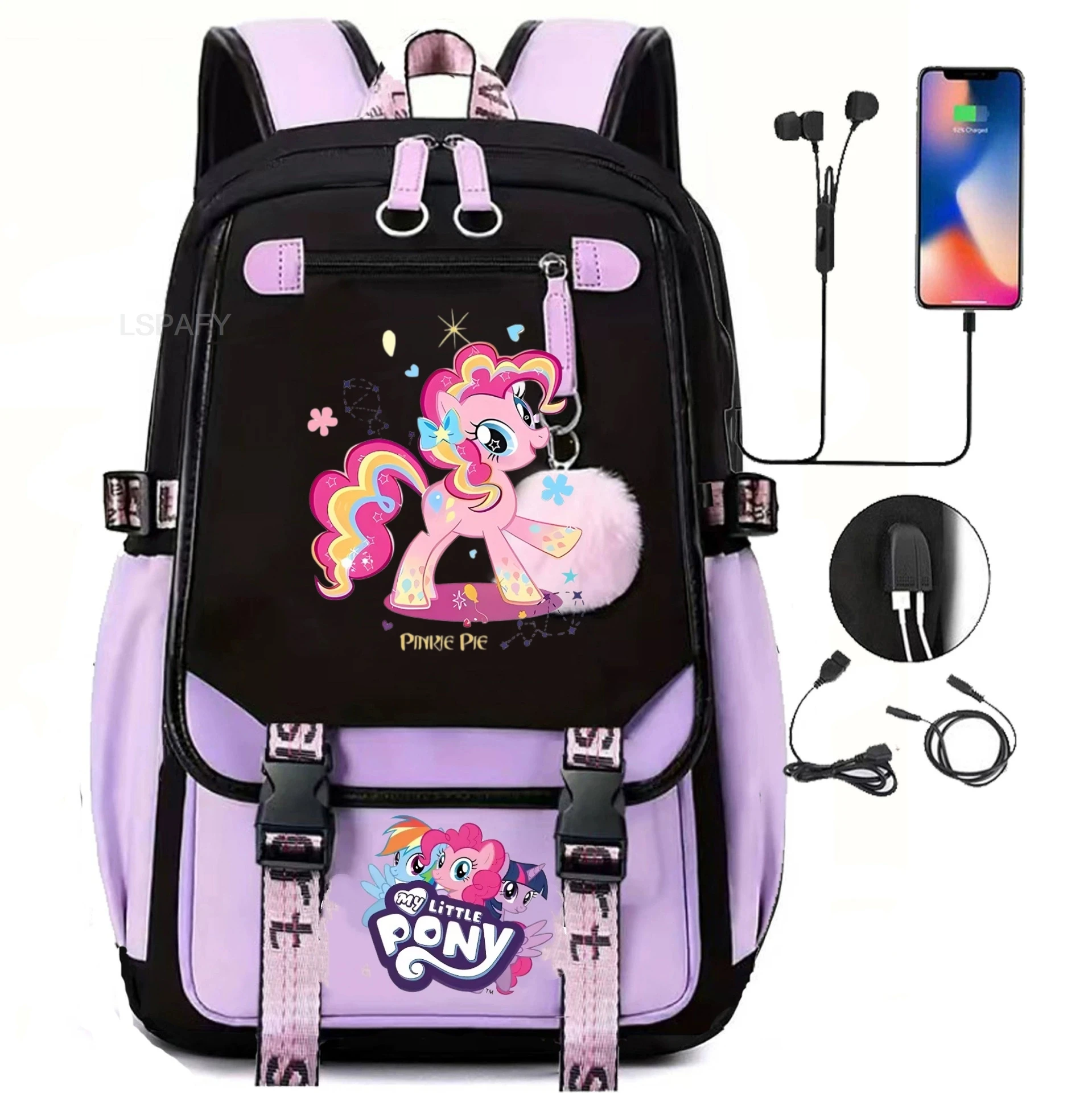 My Little Pony SchoolBags Fashion Boys Girls Backpack Rucksack Casual Travel Multipocket Book Bags New Semester Gift - 2