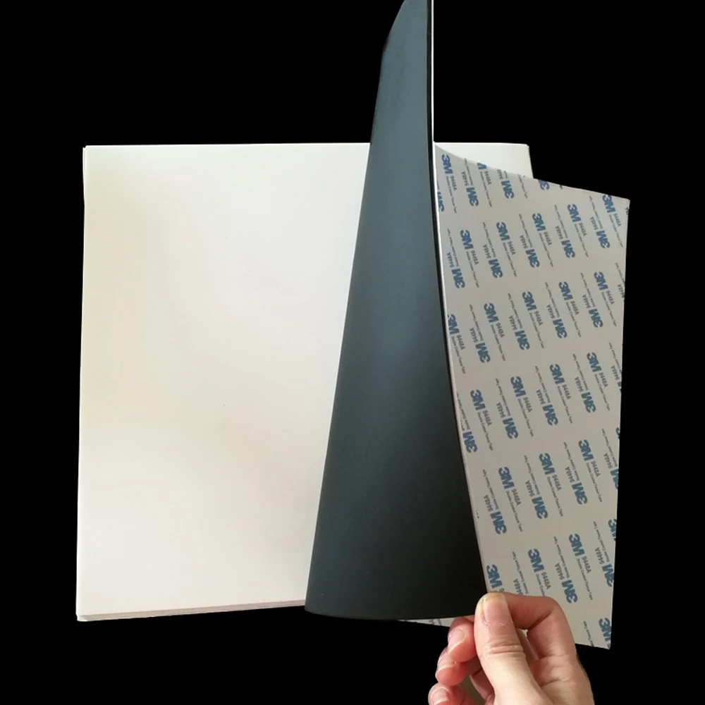

1PCS Black/White Silicone Rubber Sheet Self Adhesive High Temp Mat 250x250x0.5/1/1.5/2/3/4mm