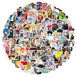 Autocollant de dessin animé mixte Demon Slayer Naruto, étiquette de bagage, 108 pièces, jouet pour enfants, Notebook, moto, Skateboard, ordinateur, téléphone portable 